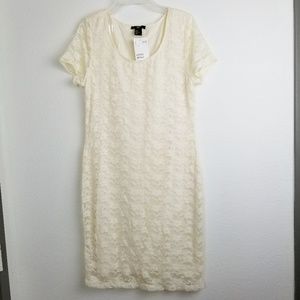 H & M ivory lace dress